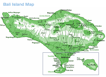 Bali Island Map